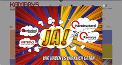 Desktop Screenshot of kamarys-druck.de